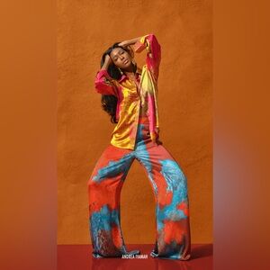 Andrea Iyamah Full Length Pants